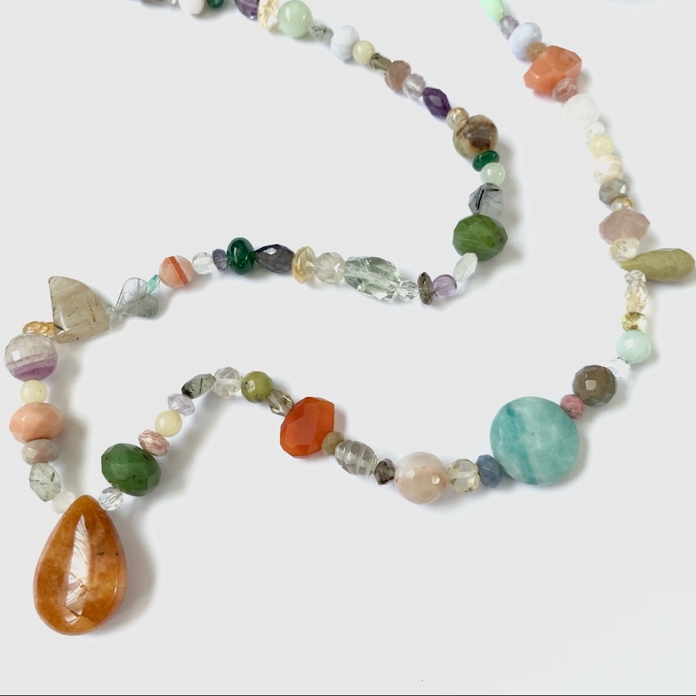 New: Semi Precious Stones Original Necklace